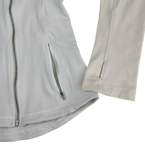 lululemon Forme Jacket Full Zip Dune White Sz 6 - Picture 12 of 16